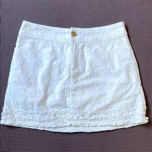 Lily Pulitzer White Eyelet Skort